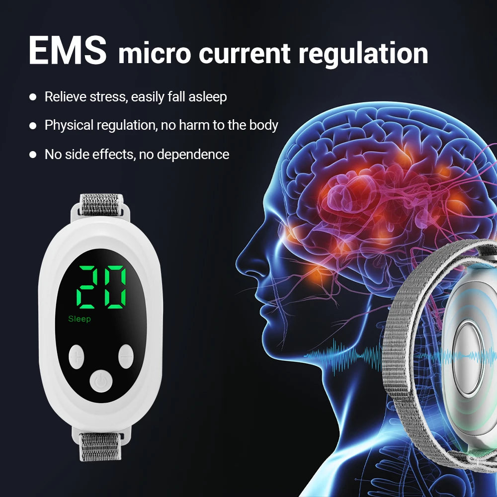 Palm Pulse Microcurrent Sleep Aid – Handheld Stress & Insomnia Relief Device - Brileon